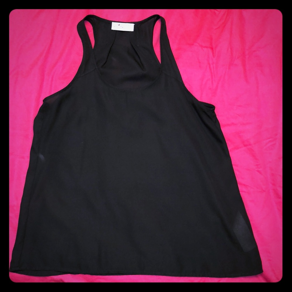 Hollister black racerback tank